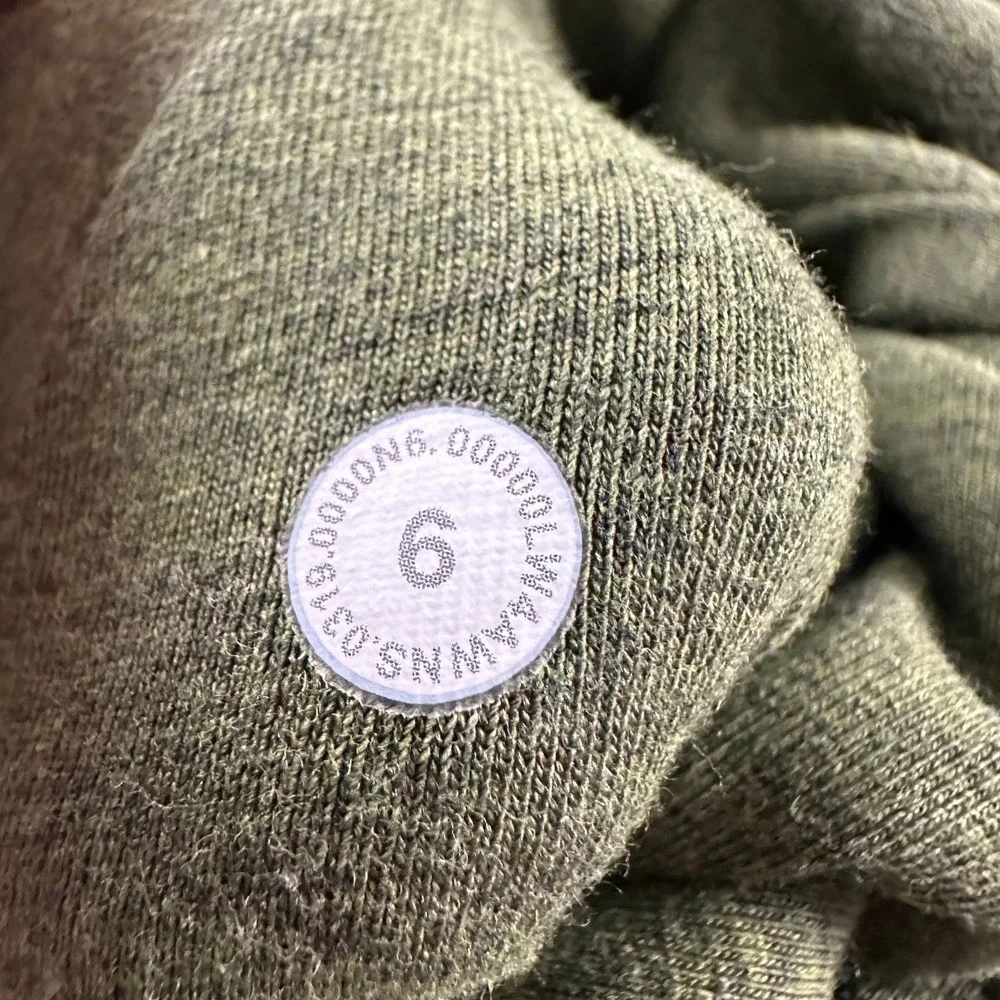 Lululemon Scuba Hoodie Womens 6 Olive Green Full Zip Jacket Thumbhole Athletic‎